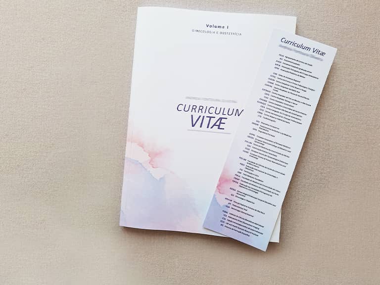 CV internos em formação específica