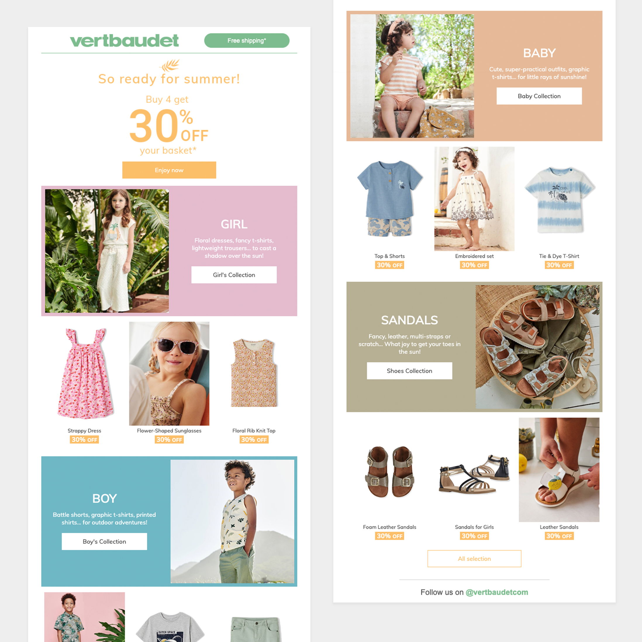 Newsletter vertbaudet.com